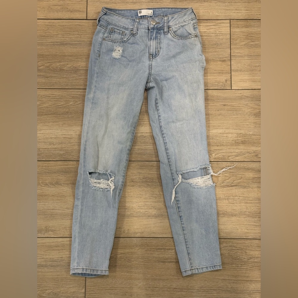 RSQ Light Blue Ripped Skinny Jeans